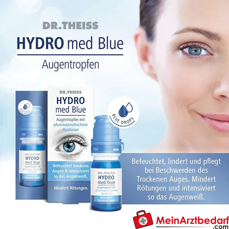 Dr. Theiss Hydro med Blue Augentropfen 1,5 mg Hyaluronsäure 10 ml