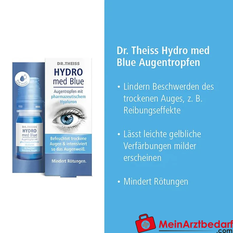 Dr. Theiss Hydro med Blue Augentropfen 1,5 mg Hyaluronsäure 10 ml
