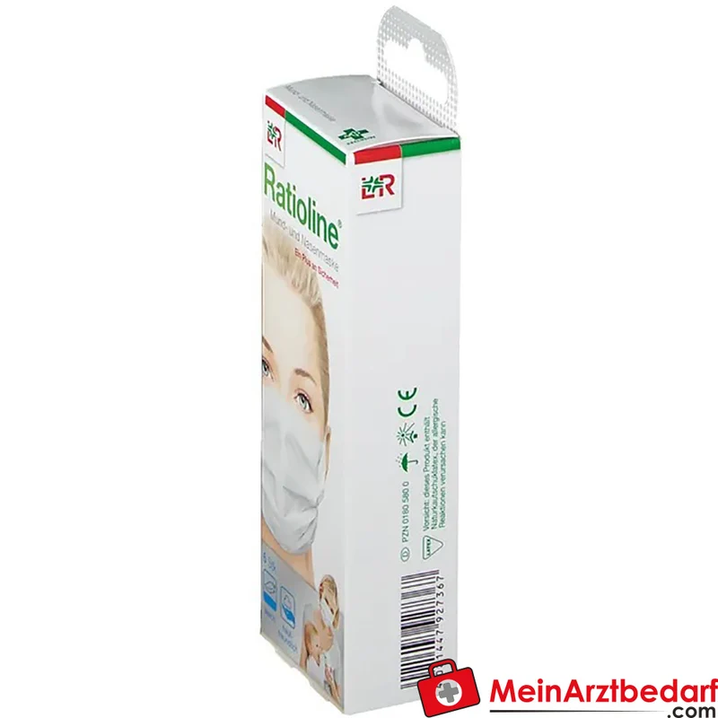 Ratioline Bambino Kinder Mund-Nasen-Maske wiederverwendbar, atmungsaktiv, 6 Stück