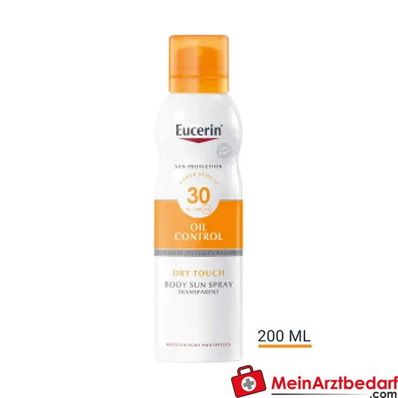 Eucerin Oil Control Dry Touch Spray LSF 30 Sonnenschutz für empfindliche und zu Akne neigende Haut 200 ml