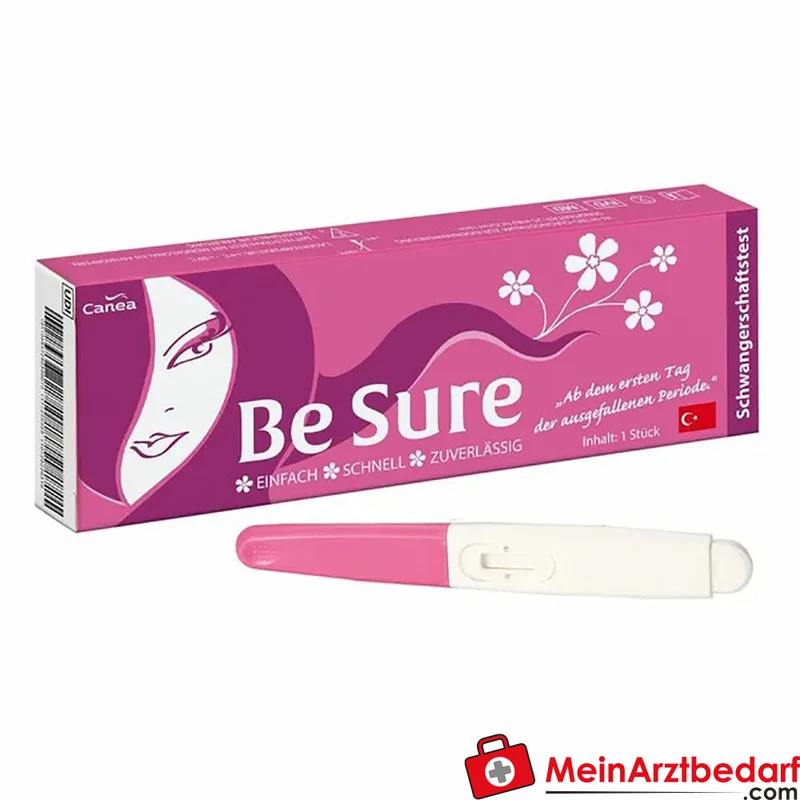 Be Sure Schwangerschaftstest 25 mIU/ml HCG Teststäbchen 1 Stück