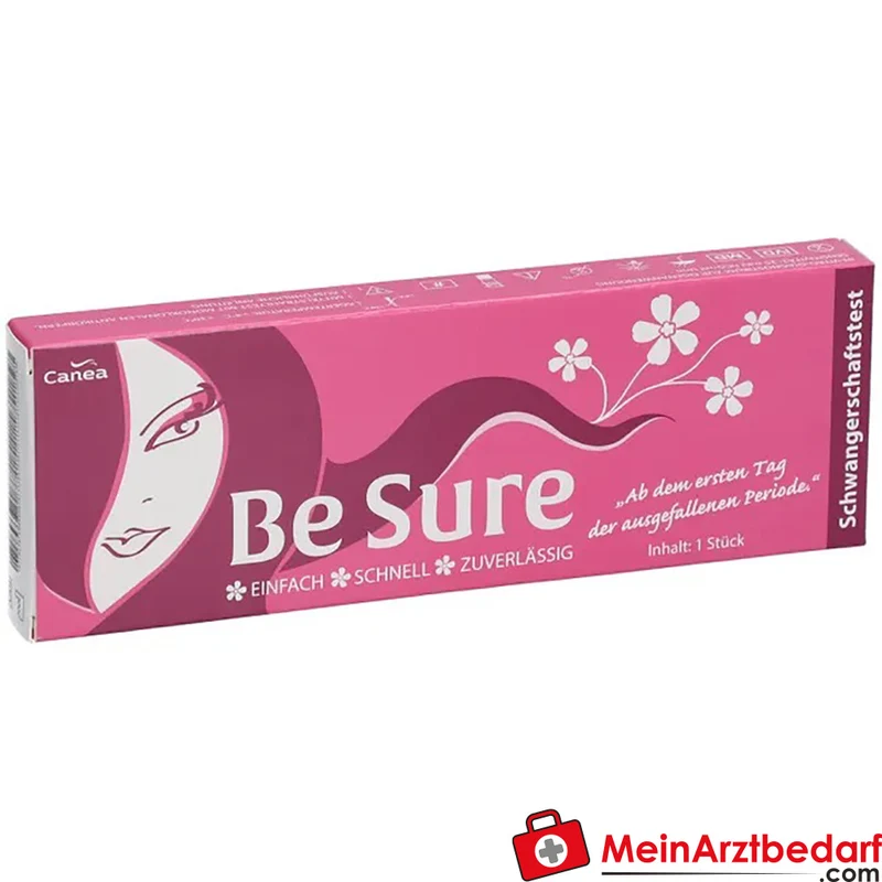 Be Sure Schwangerschaftstest 25 mIU/ml HCG Teststäbchen 1 Stück