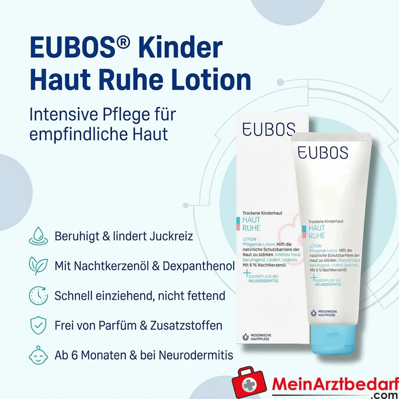 EUBOS Kinder Haut Ruhe Lotion Nachtkerzenöl Dexpanthenol 125 ml
