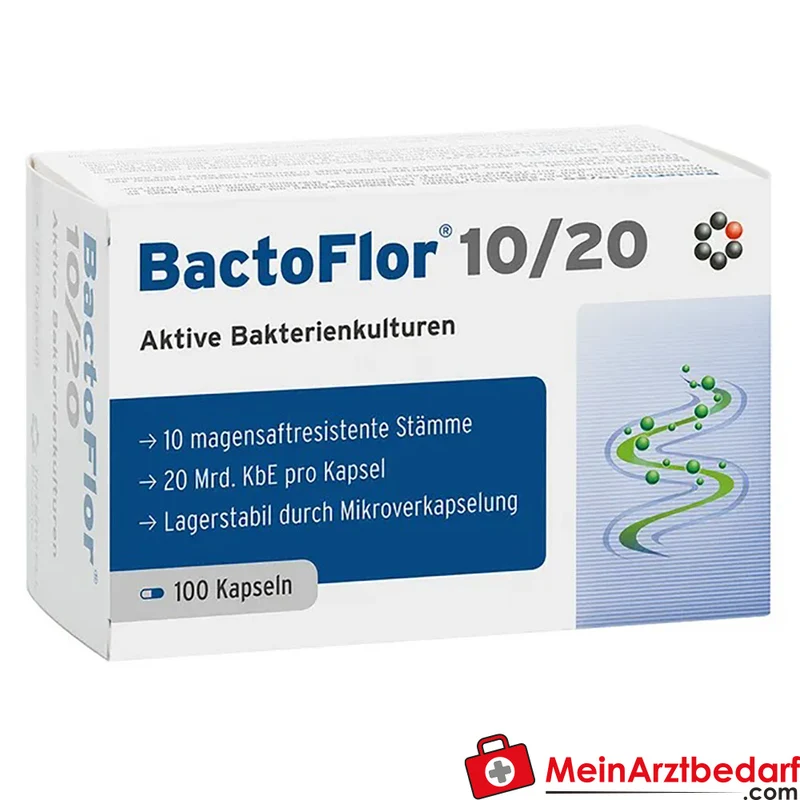 BactoFlor 10/20 Probiotikum 10 Stämme 20 Mrd. KBE Kapseln 100 St.