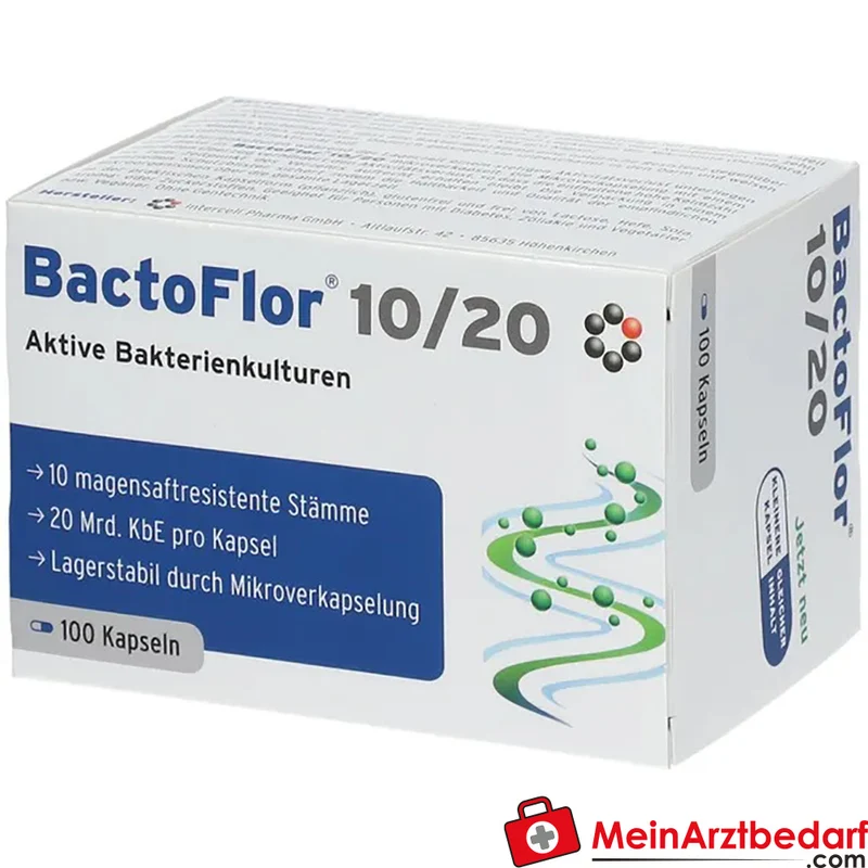 BactoFlor 10/20 Probiotikum 10 Stämme 20 Mrd. KBE Kapseln 100 St.