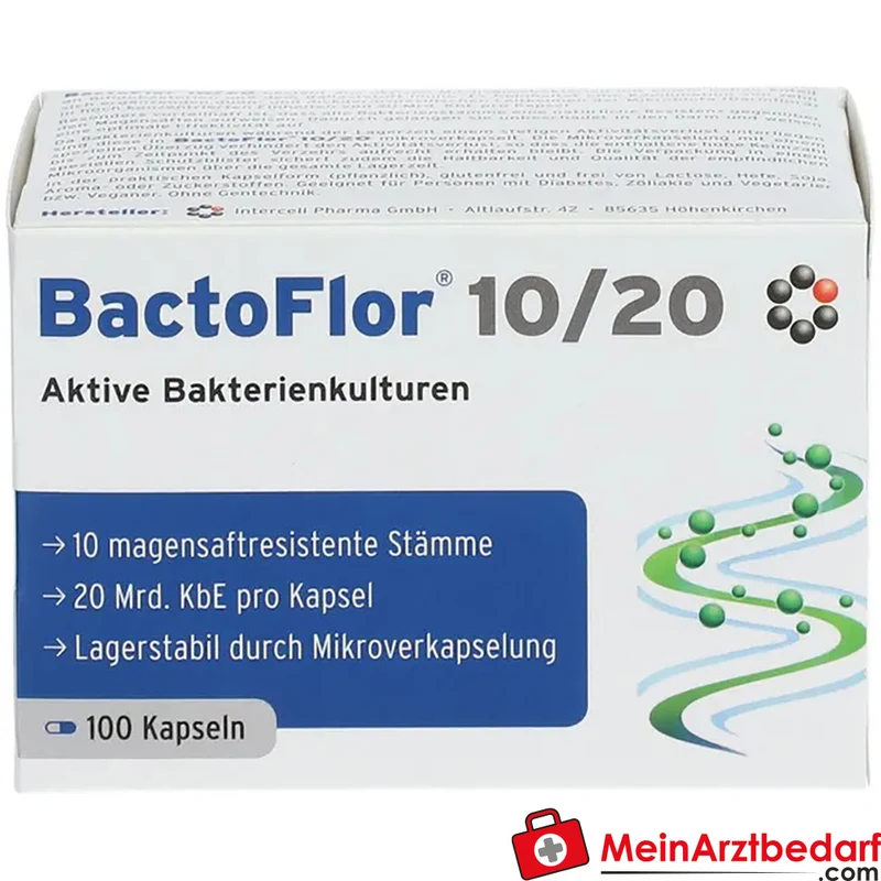 BactoFlor 10/20 Probiotikum 10 Stämme 20 Mrd. KBE Kapseln 100 St.