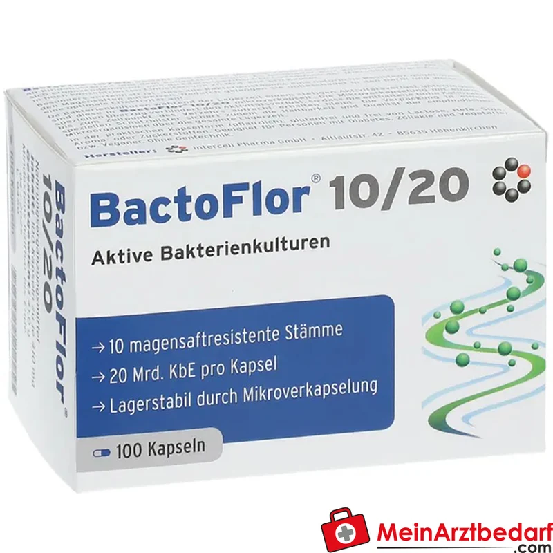 BactoFlor 10/20 Probiotikum 10 Stämme 20 Mrd. KBE Kapseln 100 St.