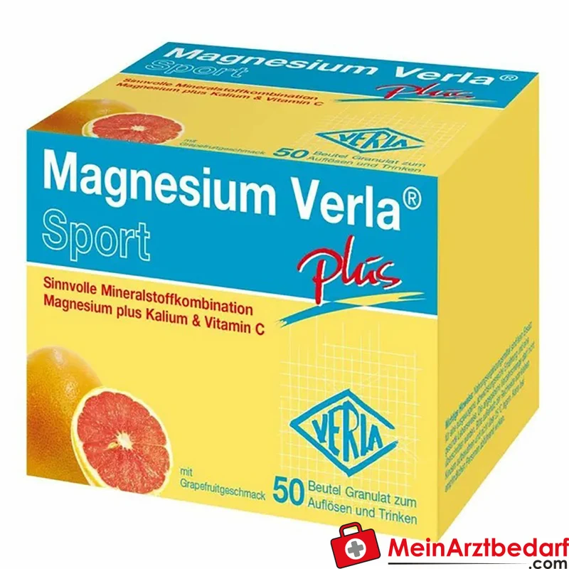 Verla Magnesium Verla Plus Granulat 150 mg Magnesium, 300 mg Kalium, 80 mg Vitamin C Beutel 50 Stück