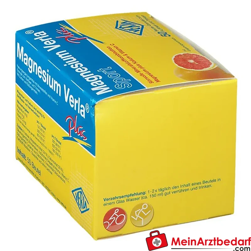 Verla Magnesium Verla Plus Granulat 150 mg Magnesium, 300 mg Kalium, 80 mg Vitamin C Beutel 50 Stück
