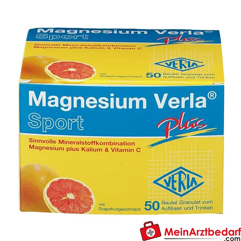 Verla Magnesium Verla Plus Granulat 150 mg Magnesium, 300 mg Kalium, 80 mg Vitamin C Beutel 50 Stück