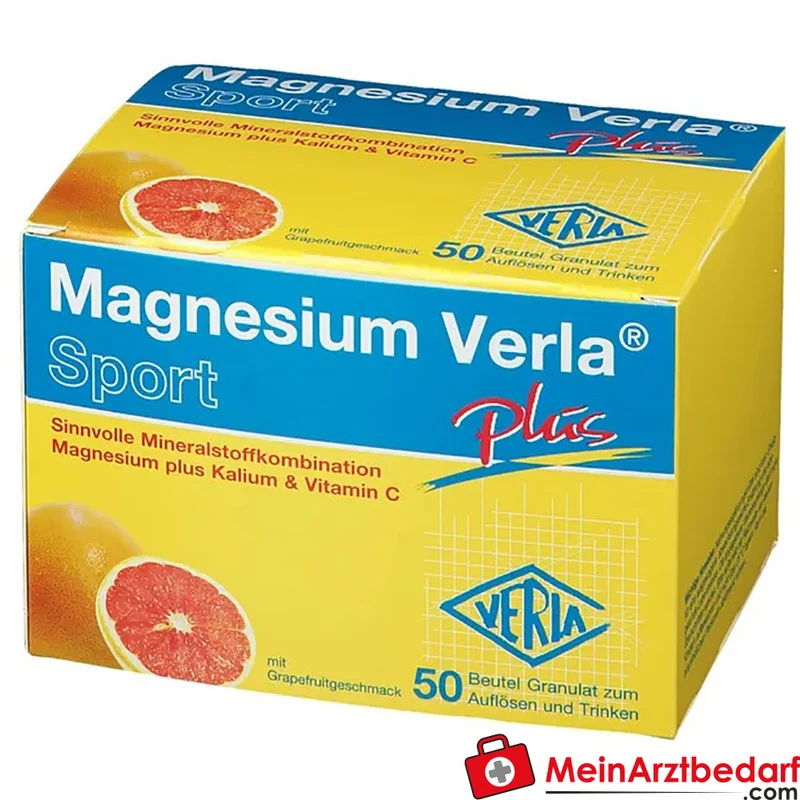 Verla Magnesium Verla Plus Granulat 150 mg Magnesium, 300 mg Kalium, 80 mg Vitamin C Beutel 50 Stück