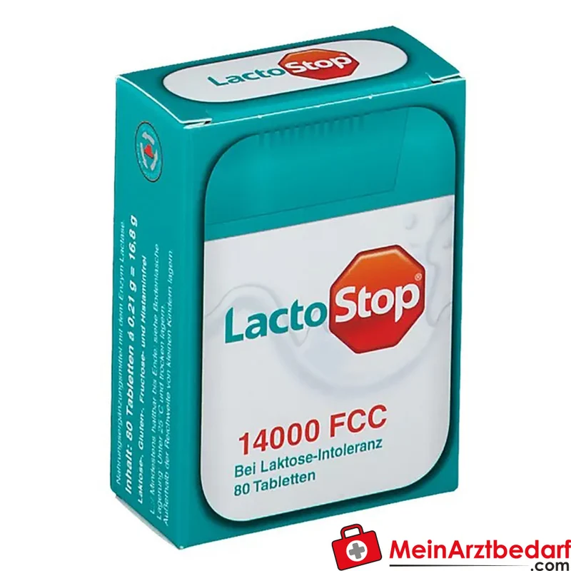 LactoStop Lactase 14.000 FCC Tabletten 80 Stück