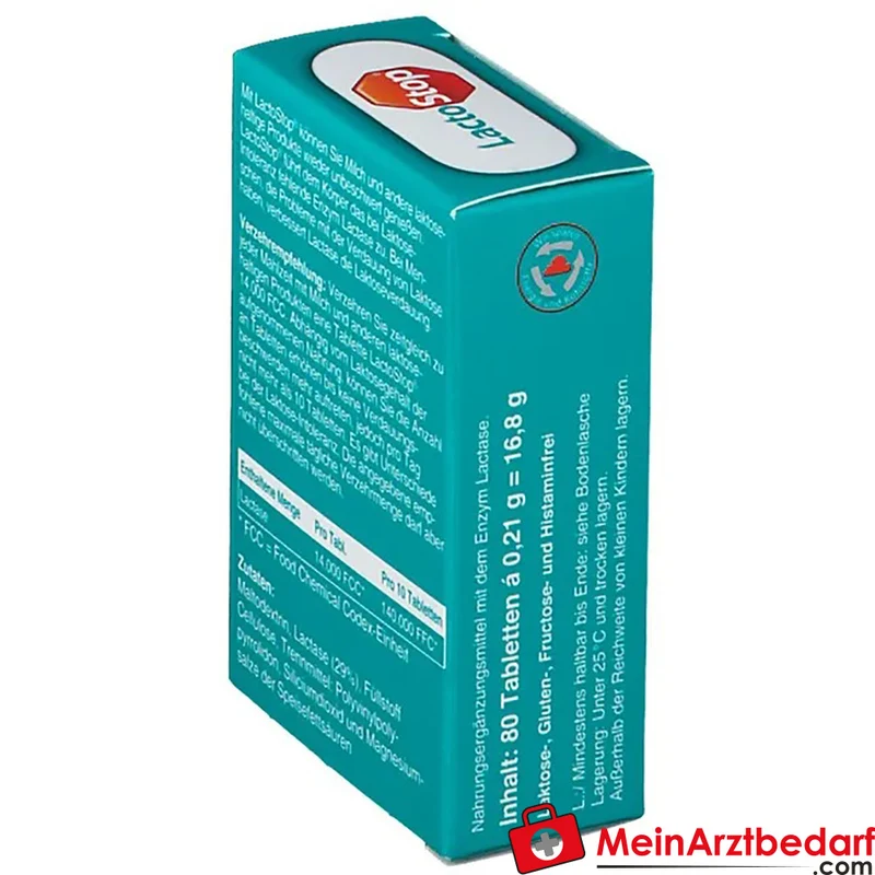 LactoStop Lactase 14.000 FCC Tabletten 80 Stück