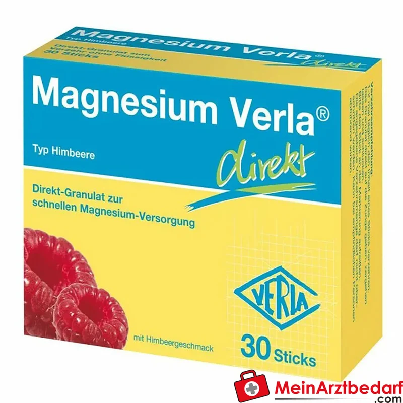 Verla Magnesium Direkt Himbeere 150 mg Granulat-Sticks 30 Stück