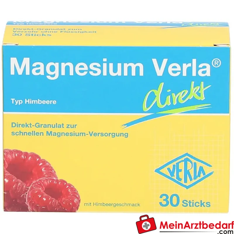 Verla Magnesium Direkt Himbeere 150 mg Granulat-Sticks 30 Stück