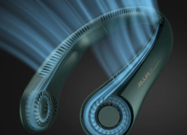 Tragbarer 360° Nackenventilator für Kühlkomfort