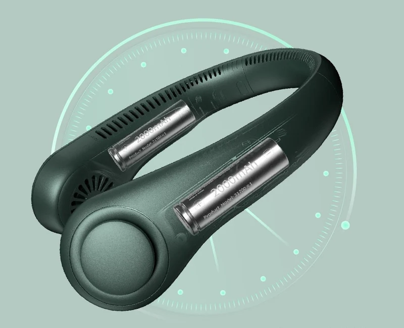 Tragbarer 360° Nackenventilator für Kühlkomfort