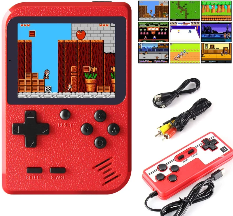 Retro Handheld Spielkonsole mit 400 Klassischen Spielen