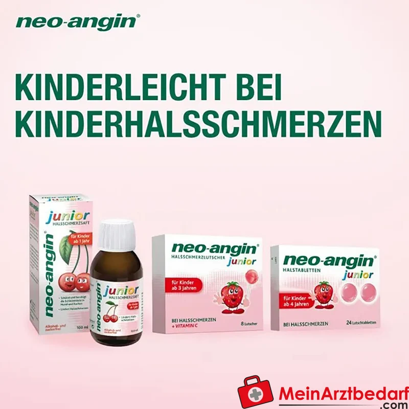 neo-angin junior Halsschmerzlutscher 6,66 mg Isländisches Moos, 8 St.