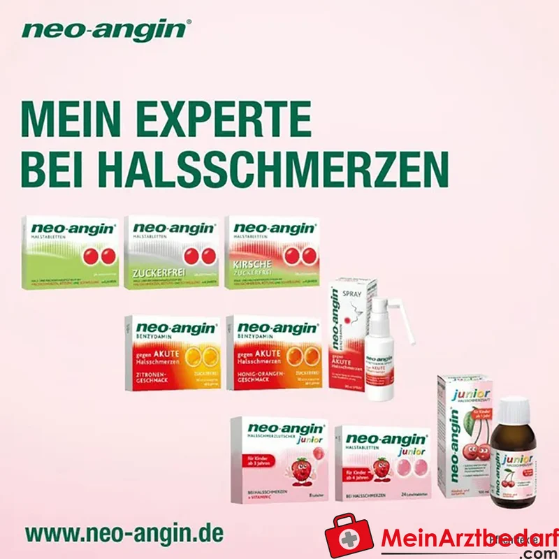 neo-angin junior Halsschmerzlutscher 6,66 mg Isländisches Moos, 8 St.
