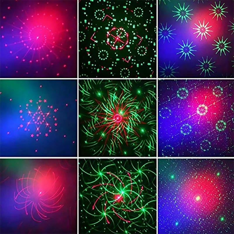 LED Bühnenlaserlicht - Fernbedienung | Fantastische Muster