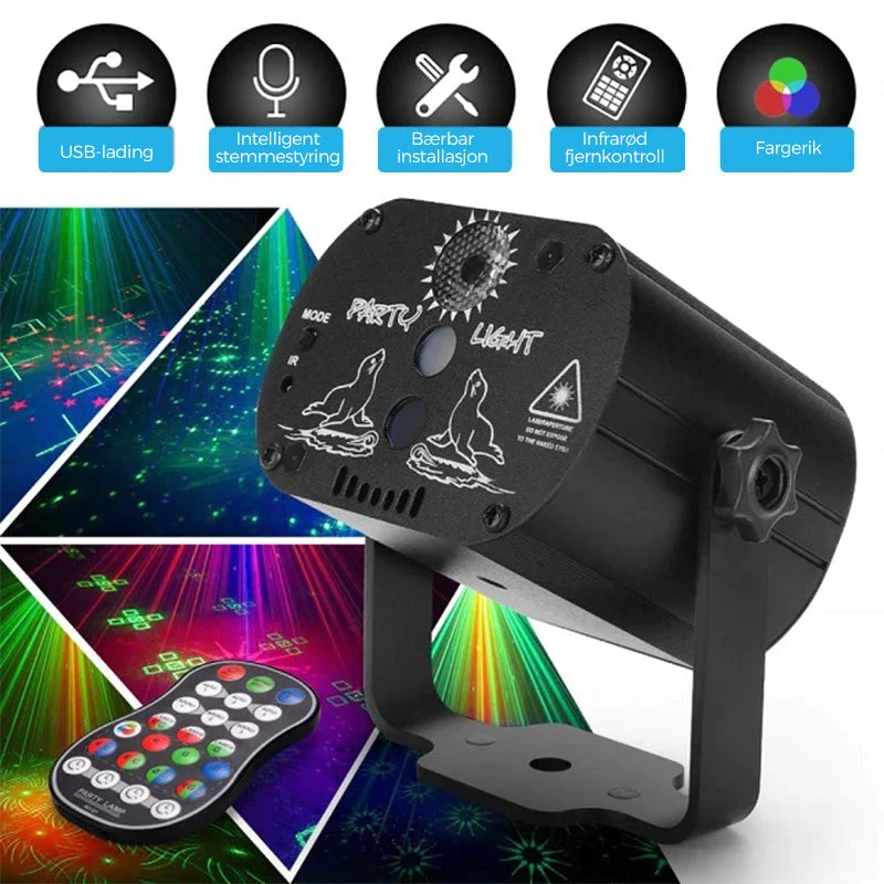 LED Bühnenlaserlicht - Fernbedienung | Fantastische Muster