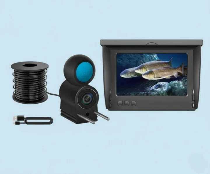 DeepSight Unterwasser Kamera - Klarer Blick unter Wasser - 4,3” Bildschirm