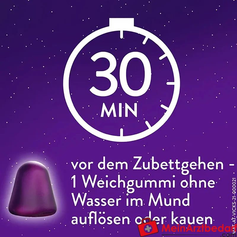 WICK ZzzQuil Gute Nacht Melatonin 1 mg Weichgummis 30 Stück