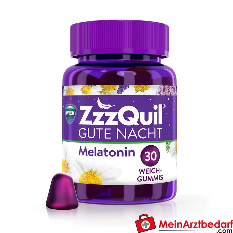 WICK ZzzQuil Gute Nacht Melatonin 1 mg Weichgummis 30 Stück