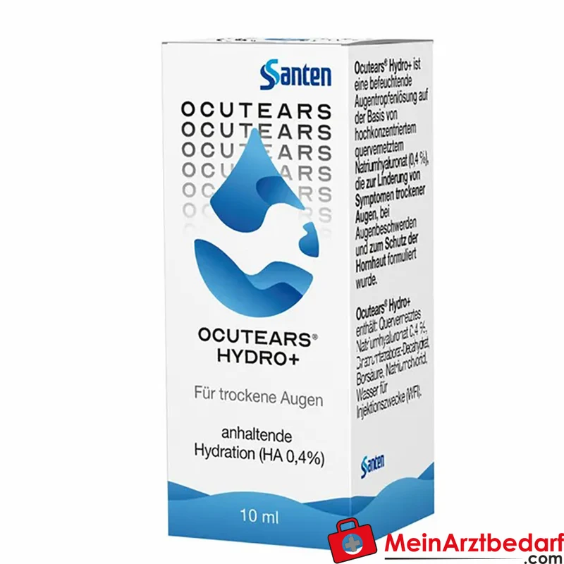 OCUTEARS HYDRO+ 4 mg quervernetzte Natriumhyaluronsäure Augentropfen 10 ml