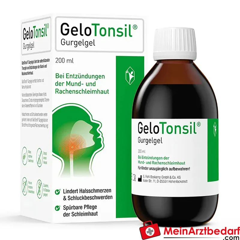 GeloTonsil Gurgelgel mit Hyaluronsäure und Dexpanthenol, 200 ml