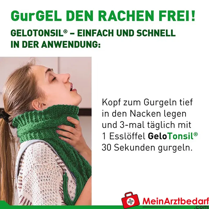 GeloTonsil Gurgelgel mit Hyaluronsäure und Dexpanthenol, 200 ml