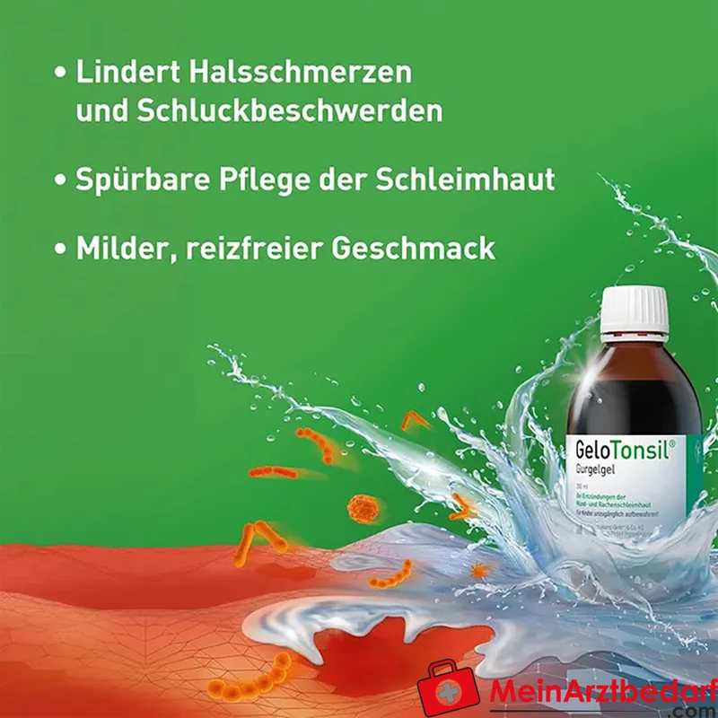 GeloTonsil Gurgelgel mit Hyaluronsäure und Dexpanthenol, 200 ml