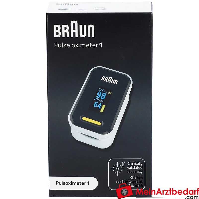 BRAUN Pulsoximeter 1 Finger-Pulsoximeter OLED-Display 1 St.