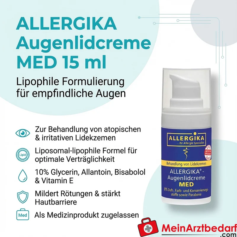 ALLERGIKA Augenlidcreme MED 10% Glycerin lipophil 15 ml