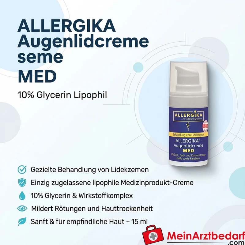 ALLERGIKA Augenlidcreme MED 10% Glycerin lipophil 15 ml