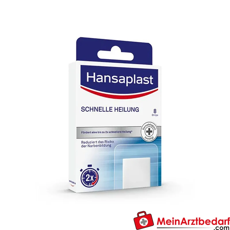 Hansaplast Schnelle Heilung Pflaster Strips Polyurethan Wundauflage 8 Stück