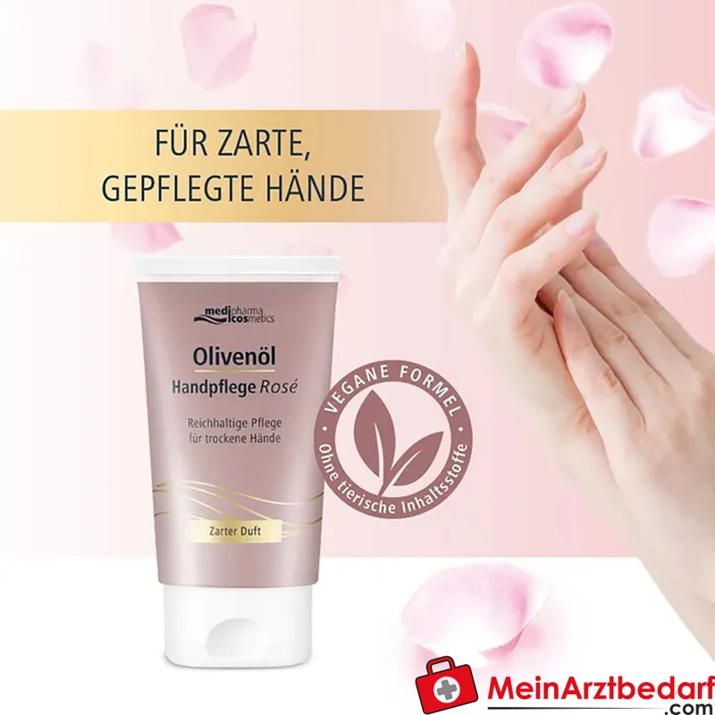 medipharma cosmetics Olivenöl Handcreme Hyaluron Panthenol Rosé 50 ml