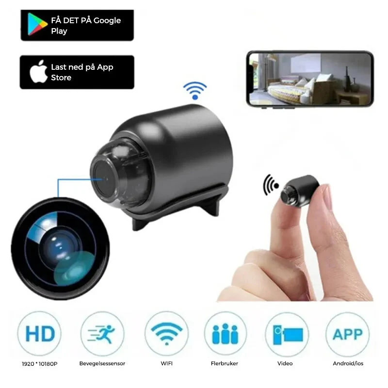 Mini WIFI-Kamera - 1080P HD - Nachtsicht - Bewegungserkennung