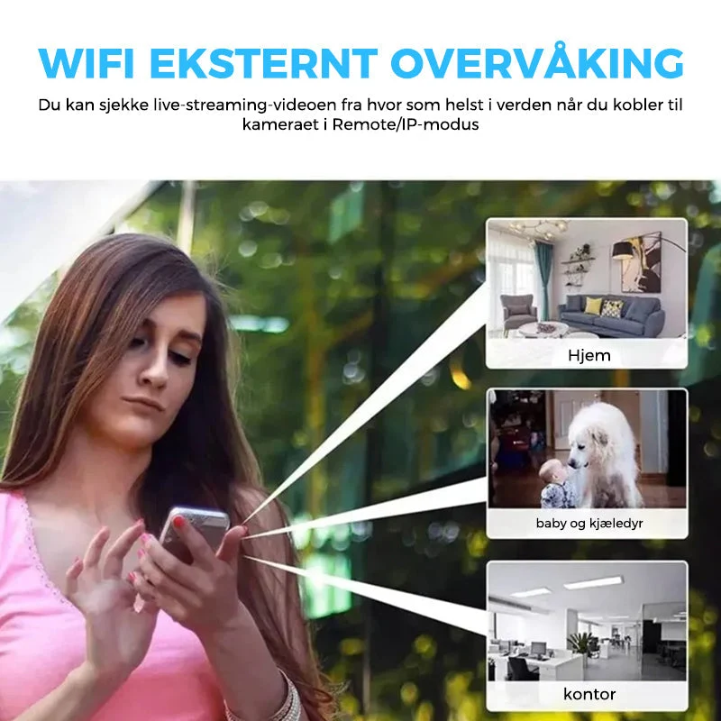 Mini WIFI-Kamera - 1080P HD - Nachtsicht - Bewegungserkennung