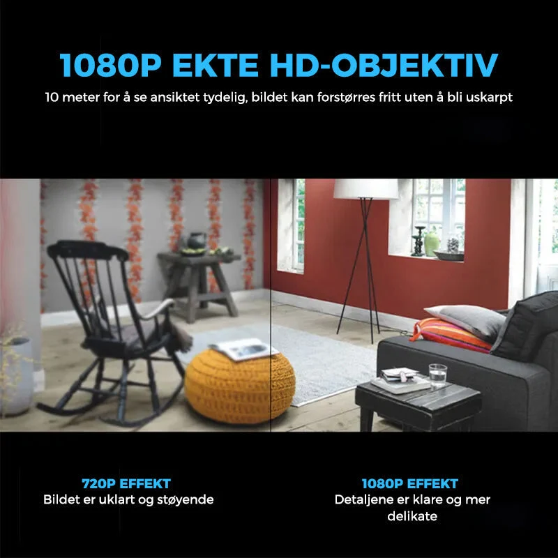 Mini WIFI-Kamera - 1080P HD - Nachtsicht - Bewegungserkennung