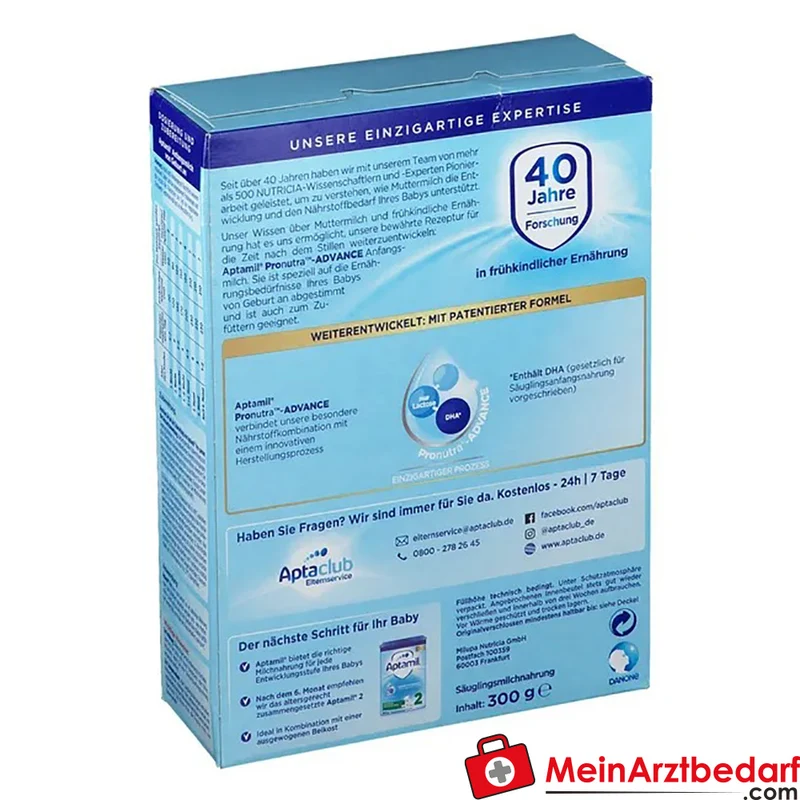 Aptamil Pronutra PRE Anfangsmilch Pulver von Geburt an 300 g