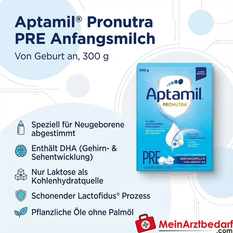 Aptamil Pronutra PRE Anfangsmilch Pulver von Geburt an 300 g