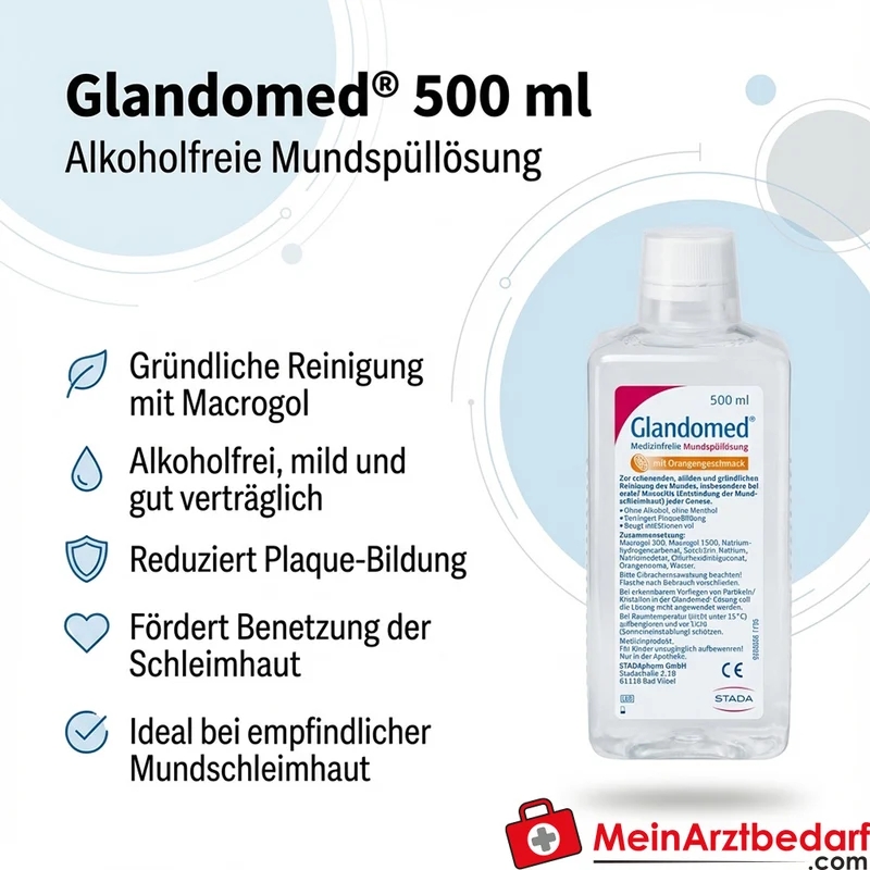 Glandomed Mundspüllösung Macrogol 300/1500 500 ml