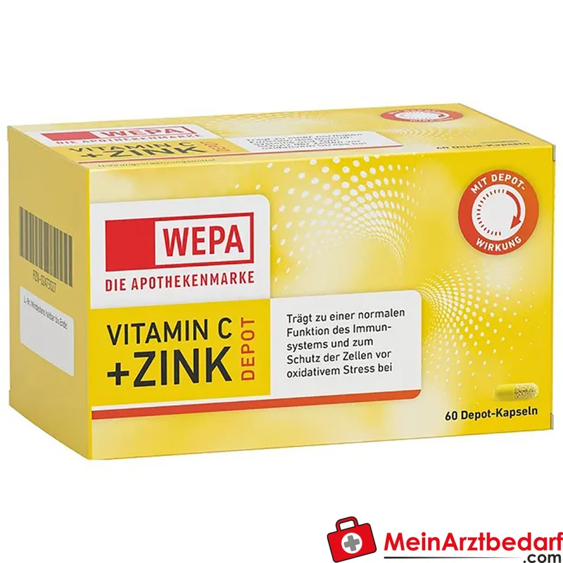 WEPA Vitamin C + Zink Depot Kapseln 60 Stück