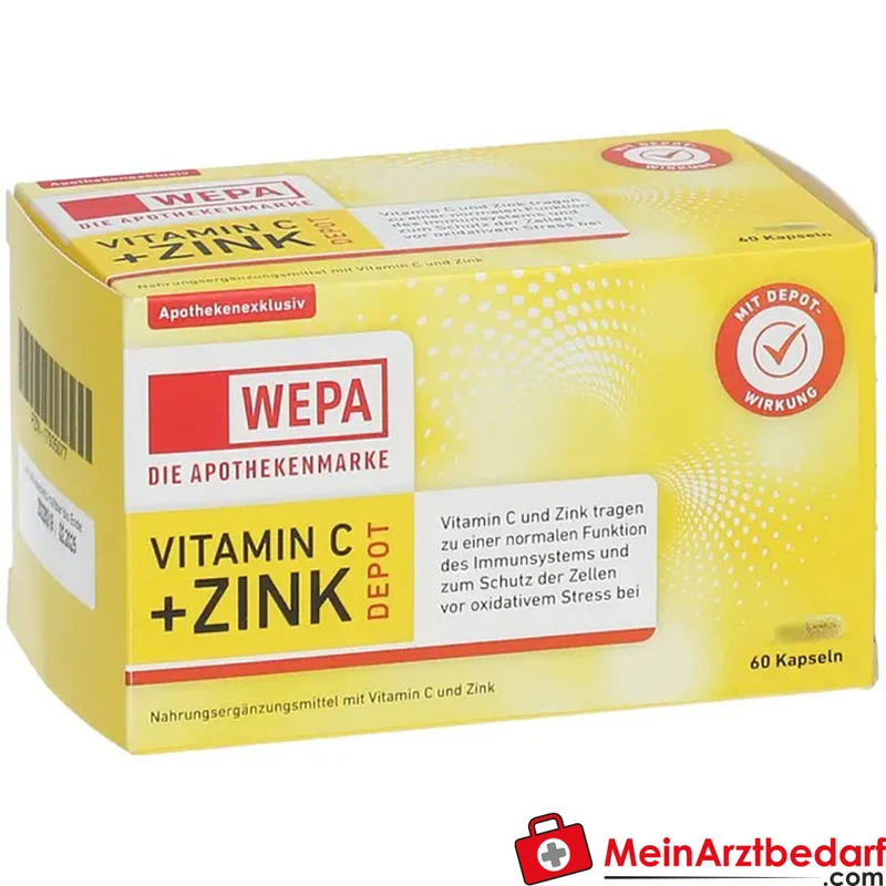WEPA Vitamin C + Zink Depot Kapseln 60 Stück