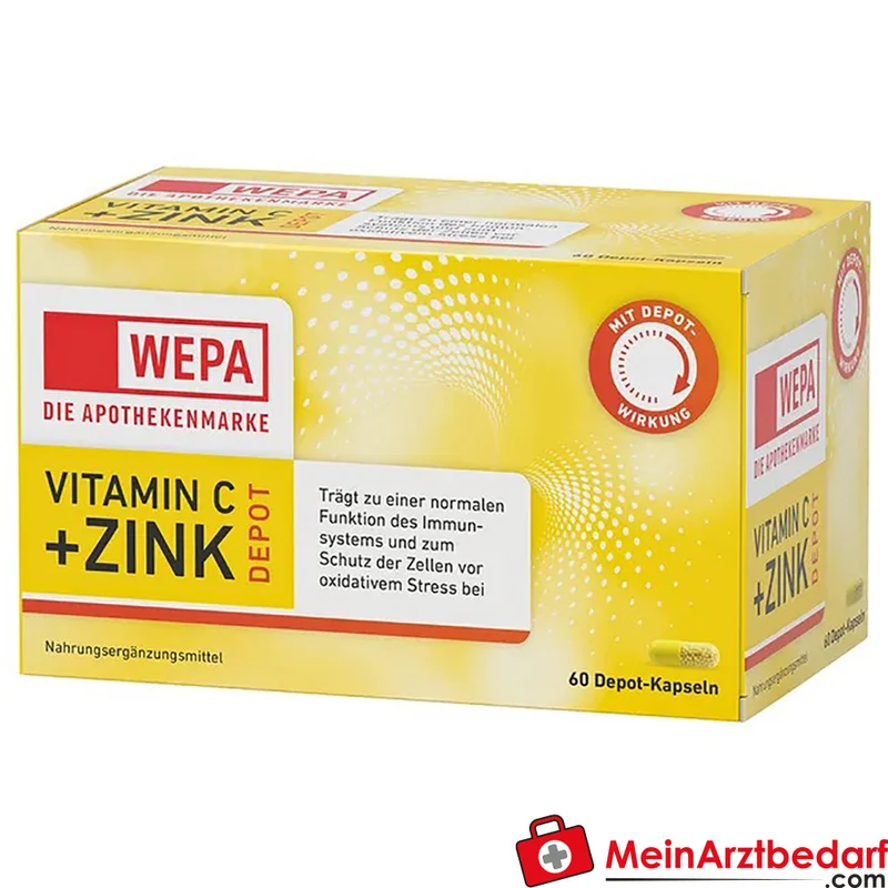WEPA Vitamin C + Zink Depot Kapseln 60 Stück
