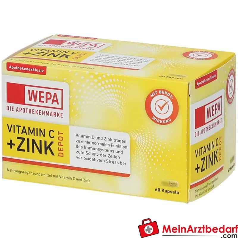 WEPA Vitamin C + Zink Depot Kapseln 60 Stück
