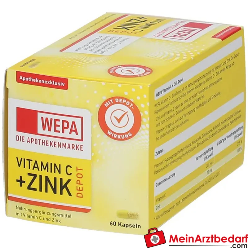 WEPA Vitamin C + Zink Depot Kapseln 60 Stück