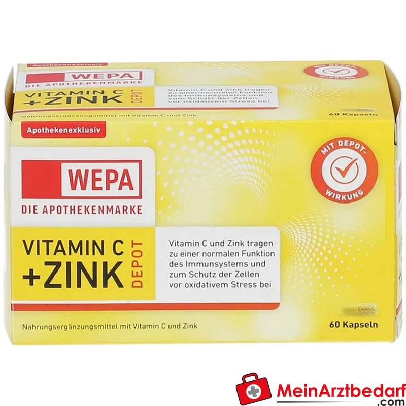 WEPA Vitamin C + Zink Depot Kapseln 60 Stück